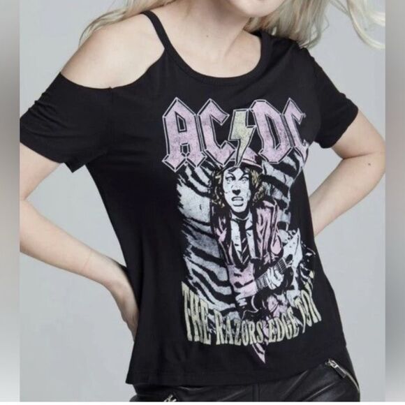 Recycled Karma AC/DC Tee/T-Shirt - XS - NWT - Picture 2 of 4